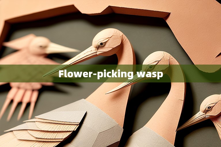 Flower-picking wasp